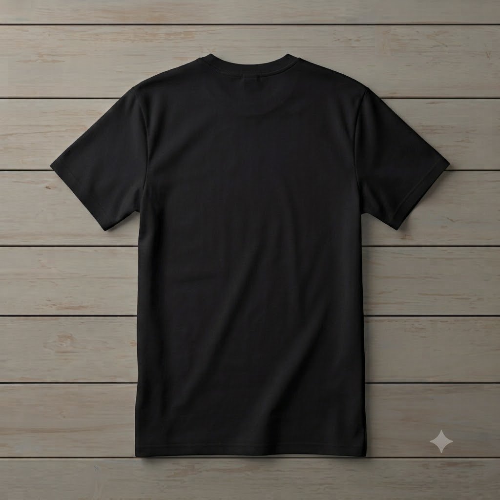 Front & Back Printed T-shirt (Black)