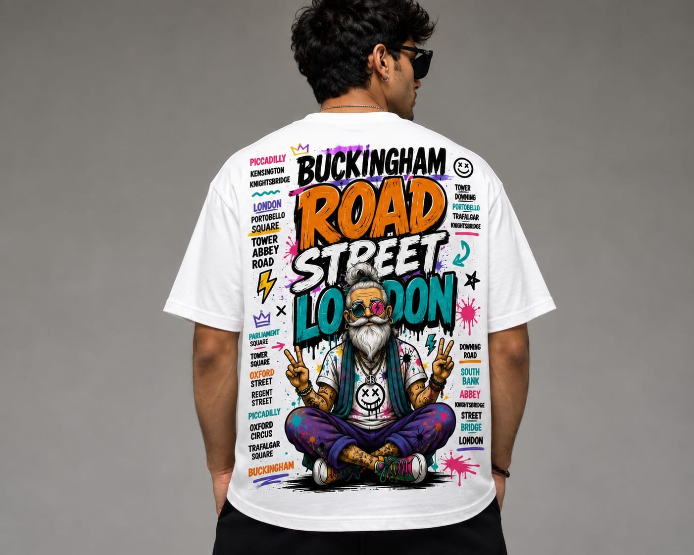 London Wear Oversized T-shirt (White)