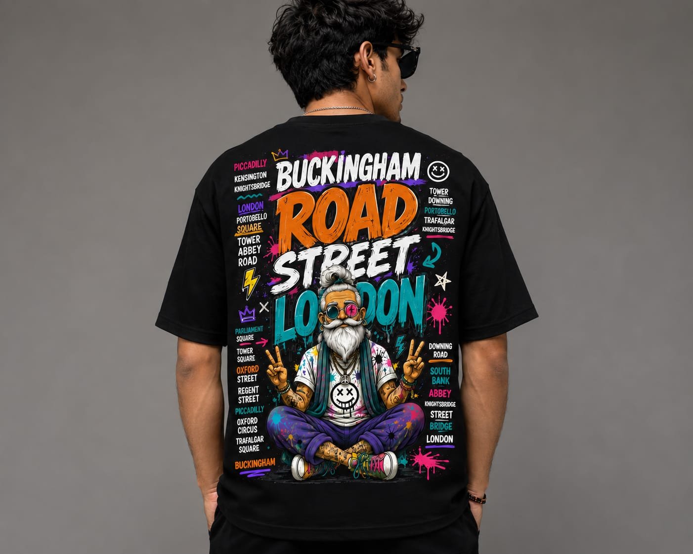 London Wear Oversized T-shirt (Black)